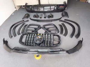 ชุดแต่งคาร์บอนไฟเบอร์ทรง BS สำหรับ Mercedes X167 GLS450 รุ่นใหม่ GLS อัพเกรด ชุดแต่งสเกิร์ตหน้า ดิฟฟิวเซอร์ สปอยเลอร์ ไวด์บอดี้ - Product Image 2