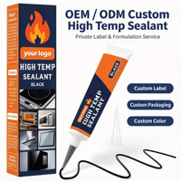Silicone RTV Sealant Tahan Suhu Tinggi 100ml Tube Otomotif Aman untuk Sensor Oksigen Tidak Korosif Tahan Minyak Sepeda Motor