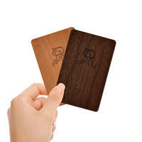 13,56 MHz respetuoso con el medio ambiente de madera RFID Key Card Wood MIFARE Classic 1K Key Cards para Hotel