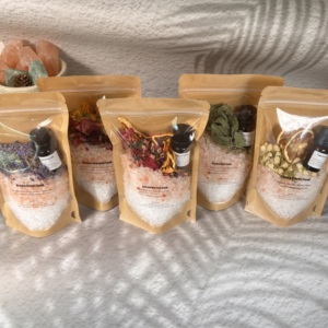 Sels de bain de l'Himalaya et d'Epsom aux huiles essentielles Sel de la mer Morte Aromathérapie Fleurs séchées de guérison pour le rajeunissement de l'âme du corps - Product Image 6