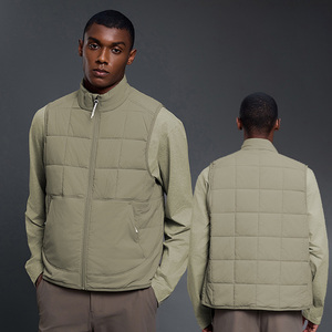 Roregal 2025 alta calidad moda Casual logotipo personalizado hombres chaleco ligero sin mangas invierno cálido abrigo chaleco para hombres - Product Image 1
