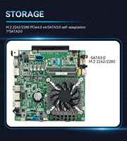 Placa Base Industrial Mini ITX Rentable de 170x170mm, Intel 12ª/13ª Gen Core I5/I7, DDR5 4800MT/s, M.2, WiFi, Cuádruple Pantalla