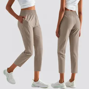 Lulu neue Jogger haut freundliche lose gerade Trainings hose ausrichten schnell trocknenden Sport Fitness Jogger mit Taschen Yoga