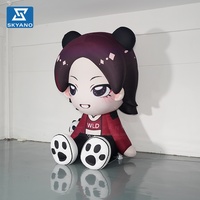 Modèle de support gonflable personnalisé en forme de personnage de dessin animé, mascotte gonflable géante pour la décoration et la promotion d'événements de fans et de concerts