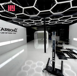 汉阴定制车库健身房吸顶灯车库led灯天花板六角灯天花板会议室 - Product Image 2