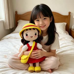 Une poupée artisanale pour petite fille, un jouet en peluche fait <span class=keywords><strong>maison</strong></span>, un cadeau spécialement conçu pour l'anniversaire <span class=keywords><strong>de</strong></span> l'enfant - Product Image 3