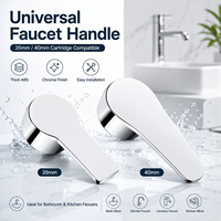 Robinet à poignée unique à installation facile, compatible 35mm 40mm, pour toilettes, salle de bain, cuisine, douche, pièce de rechange, vente en gros