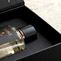 Boîte à parfum rigide de luxe personnalisée, style livre noir magnétique, avec doublure en éponge pour l'emballage de cosmétiques et de parfums