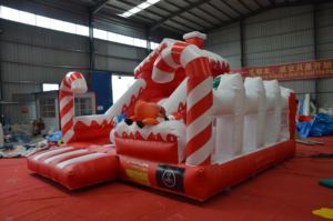 Décorations festives de videur de Noël de château gonflable de Noël pour la <span class=keywords><strong>saison</strong></span> des vacances - Product Image 2