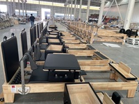 Precio de Fábrica Clásico Reformer de Pilates con Estructura de Madera de Roble para Entrenamiento de Fuerza Central y Ejercicio de Pilates