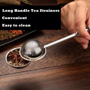 304 Stainless Steel Mesh <b>Tea</b> Infuser Ball Portable Telescopic Cylinder Eco-Friendly Herbal <b>Tea</b> Strainer Lid Loose <b>Tea</b> - Product Image 4