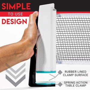 Ensemble de tennis de table de table avec filet, raquettes et balles pour 2 joueurs, filet de <span class=keywords><strong>ping</strong></span>-<span class=keywords><strong>pong</strong></span> portable, ensemble de <span class=keywords><strong>ping</strong></span>-<span class=keywords><strong>pong</strong></span> instantané - Product Image 5