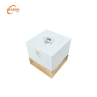 Boîte en papier à fermeture magnétique de luxe, boîte en carton rigide, logo personnalisé, boîtes en papier pour bougies, parfums, cosmétiques, soins de la peau, emballages cadeaux