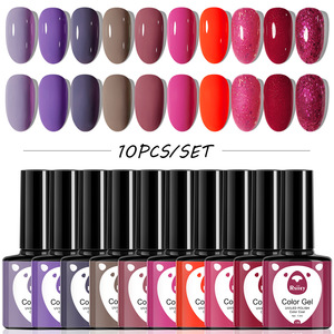 10 pièces/ensemble Gel vernis à ongles ensemble vin rouge couleurs Gel ongles ensemble <span class=keywords><strong>Semi</strong></span> <span class=keywords><strong>Permanent</strong></span> tremper hors Air sec pour <span class=keywords><strong>manucure</strong></span> noël Art vernis - Product Image 4