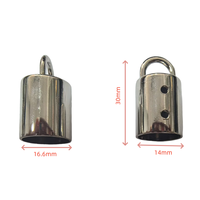 Boucles de Corde en Cuir de Haute Qualité pour Sacs DIY, Anneau Latéral à Pompon, Fermoir Connecteur Argenté pour Accessoires de Sacs
