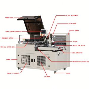 เครื่องซีลพลาสติกอัตโนมัติเต็มรูปแบบ เครื่องหดฟิล์มด้วยความร้อน เครื่องปิดผนึกด้วยความร้อนไฟฟ้า เครื่องปิดฟิล์มด้วยความร้อน - Product Image 2