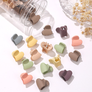 Pince à cheveux en plastique doux mat de couleur unie pour enfants <span class=keywords><strong>coiffure</strong></span> de bébé mini petite pince à saisir filles frange accessoires de cheveux vente en gros - Product Image 4