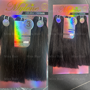 3x 18 pouces Mèches de cheveux humains bruts non traités Cambodgiens 100% naturels vierges Remy lisses comme des baguettes Extensions de perruque - Product Image 6