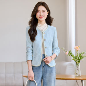 Trajes Formales de Negocios <span class=keywords><strong>para</strong></span> <span class=keywords><strong>Mujer</strong></span>, Solo Lavado en Seco, con Decoración de Botones, Chaquetas <span class=keywords><strong>para</strong></span> Entrevistas de Oficina y Desplazamientos - Product Image 6