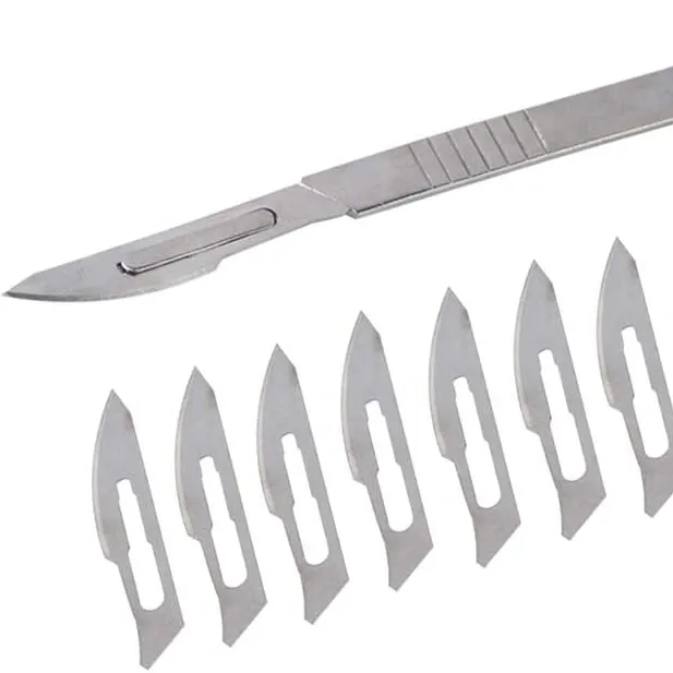 surgical equipments/dermaplaning number 10 blade and handle stainless steel