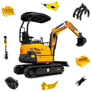 FREE SHIPPING Mini Crawler Excavator 3 Ton 3.5 Ton With EPA Engine Multi-functional Small Digger China Brand YFE35 For Sale