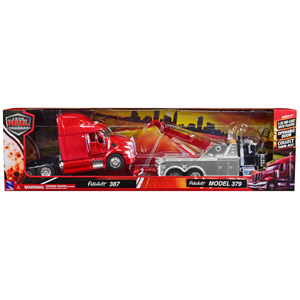 DCD Peterbilt 379 387 camion trattore Set 1/32 Diecast modelli nuova collezione Ray carro attrezzi nero con Peterbilt rosso 387 potenza DC