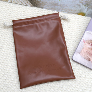 Sang Trọng Chất Lượng Cao Khuyến Mãi PU Da Dây Kéo Túi Tùy Chỉnh Biểu Tượng Dập Nổi Kích Thước Mua Sắm Quà Tặng Mềm Không Thấm Nước PU Da Pouch - Product Image 4