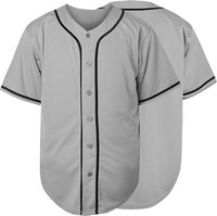 T-shirts Hipster Hip Hop à manches courtes, jersey de baseball uni de haute qualité, boutonné