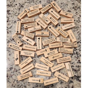 Mattonelle di legno che costruiscono giocattoli impilabili per bambini e adulti che bevono <span class=keywords><strong>giochi</strong></span> e artigianato - Product Image 4