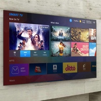 VSTI 75 pouces Smart LED TV Android Ultra HD 4K NTSC (60Hz) Noir Cabinet WiFi USB Salon Téléviseurs HKC Panneau LCD PAL