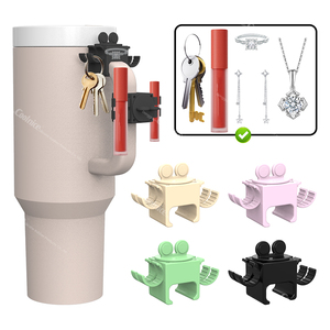 Stainless Steel Water Cup Silicone <b>Key</b> Organizer Lipstick Holder Ring Container <b>Hanger</b> Hooks - Product Image 4