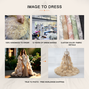 Robe de maternité en tulle à volants pour séance photo, tenue de nuit faite à la main pour séance photographique, robe de <span class=keywords><strong>grossesse</strong></span> pour <span class=keywords><strong>shooting</strong></span> photo - Product Image 6
