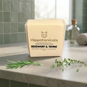 Jabón Corporal Vegano Ecológico de Romero y Tomillo Hippotanicals, Hecho a Mano en Frío, Sin Aceite de Palma Natural, 4.5 oz, Para Todo Tipo de Piel - Product Image 2
