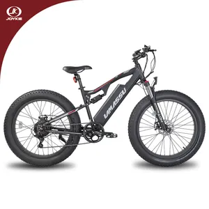 JOYKIE-Vélo électrique à 7 vitesses, 500W, 48V, 10Ah, vélo tout-terrain électrique à suspension intégrale