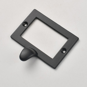 Chinese Style Zinc Alloy Drawer Handle Rectangle <b>Black</b> Bronze Durable Bookcase Furniture <b>Knob</b> - Product Image 2