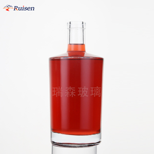 Bouteille de vin au design unique et de forme irrégulière, contenants pour <span class=keywords><strong>alcool</strong></span>, spiritueux, tequila, emballage en verre transparent - Product Image 2