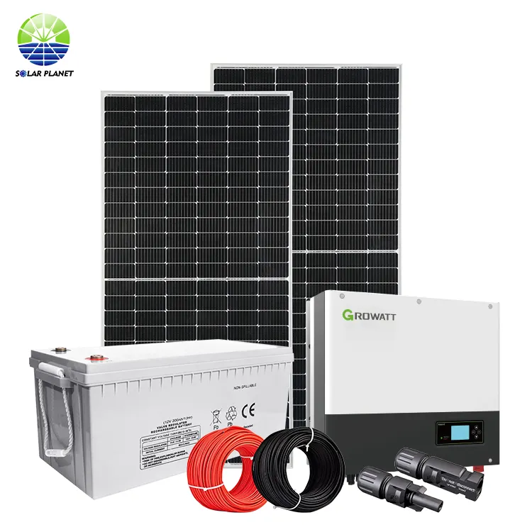 One Stop Solution 3Kw 5Kw 7.5Kw 10Kw 15Kw Bms Hybrid Off Grid Solar Energy System For Solar Power
