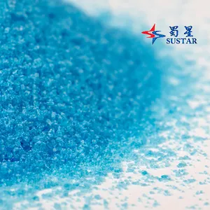 Harga bubuk pentakidrat per ton biru chelated tembaga kristal sulfat cuso4 5h2o Zhuweile china gmp pakan hewan tembaga sulfat