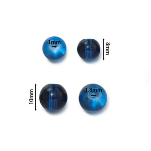 <b>Crystal</b> Round <b>Beads</b> 8mm Transparent Glass Loose <b>Beads</b> For Jewelry Making DIY Accessories - Product Image 2