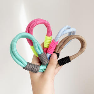 Correa de cordón de nailon para teléfono móvil antipérdida con cordón de pulsera tejido de nailon con parche. - Product Image 3