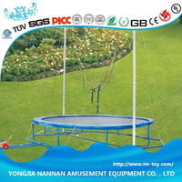 Nanan precio barato al aire libre Mini niños Fitness salto trampolín para la venta niño trampolín redondo personalizado con tienda/techo en el suelo