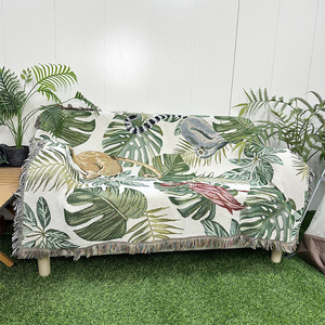 Couverture tissée Gobelin Bohème Flora et Fauna, style européen-américain, portable et pliable, vente en gros, haute qualité, personnalisable - Product Image 3