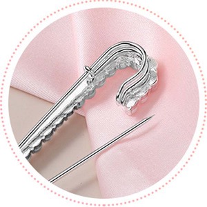 Broches pour femmes en alliage <span class=keywords><strong>de</strong></span> zinc plaqué, avec cristaux, strass et perles d'imitation, pour pulls, châles, clips décoratifs, accessoires vestimentaires - Product Image 4