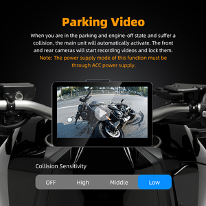 Pantalla de Navegación DVR BT de 6.25 Pulgadas para Motocicleta, Pantalla Inalámbrica CarPlay Android GPS Extraíble e Impermeable - Product Image 3