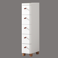 Armoire de rangement en plastique blanche de style japonais moderne à 3 tiroirs avec design modulable