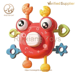 Jouet d'apprentissage à tirer avec ficelle, crabe à doigts, jouet sensoriel pour bébé, best-seller - Product Image 2