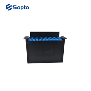 Caja de terminales de <span class=keywords><strong>fibra</strong></span> óptica Sopto interior 12/24/36/48/96 puertos tipo FC caja de terminación óptica fija de bastidor de 19 pulgadas - Product Image 2