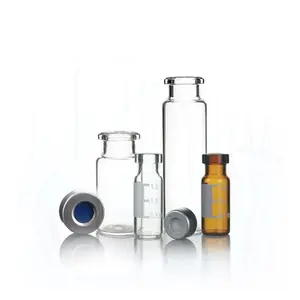 Aijiren Laboratory Glassware Crimp-top GC Headspace vial 20mL para Shimadzu Aglient SISTEMA DE GC-MS