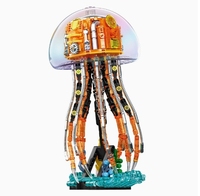 Jouet de construction mécanique en forme de méduse transformable, modèle de robot, cadeau de vacances