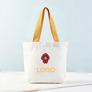 Sac fourre-tout en toile de luxe, simple et personnalisé, orange, avec impression personnalisée de poupées <span class=keywords><strong>Matriochka</strong></span> mignonnes - Product Image 5